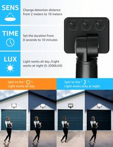 Aigostar Foco LED con Sensor Movimiento 50W,4300LM Super Brillo Focos LED Exterior IP65 Impermeable,Blanco Frío 6500K Proyector Led Exterior,Perfectas para Jardín, Garaje, Patio, etc. - 50W - Ver 7