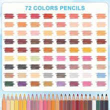 Ccfoud Professional Colored Drawing Pencil Set, 72 Colors In A Set, Skin Tone Colored Pencils For Portrait And Skin Tone Artists, Perfect For Artists To Sketch, Draw, Color, Layer And Blend Back To School
