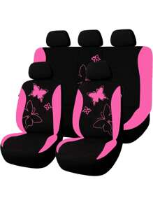 飞蝶汽车座椅套全套时尚通用女士女式后排座椅套分体彩色