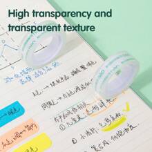 得力12片装透明胶带 - 易撕易粘，高粘性，适用于办公室/工厂