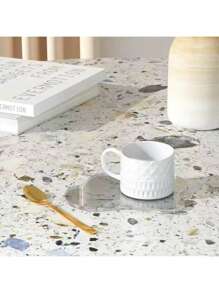 1pc Creative Cloud-Shaped Transparent Acrylic Coaster - Heat Resistant, Anti-Slip Drink Mat, Suitable For Coffee And Tea Cups, Great For Home And Catering Decor