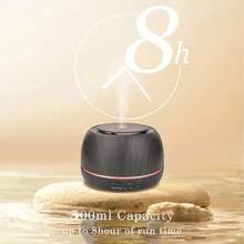 1 300ml USB Portable Mini Aromatic Ultrasonic Essential Oil Diffuser With Humidification Function. The Wood Grain Aromatherapy Machine Has Automatic Shut-Off Function Without Water, Timing Function, And 7-Color Ambient Light. It Comes With A Remote Control And Is Suitable For Homes, Rooms, And Offices. - USB - View 5