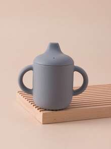 1PC Personalized Customization Name Children Silicone Sippy Cup Portable Water Bottle Kids Feeding Learning Cups Leakproof Toddler Bottles Solid Color Custom Tableware,Halloween Edit,Back To School Fashion,Christmas Gift