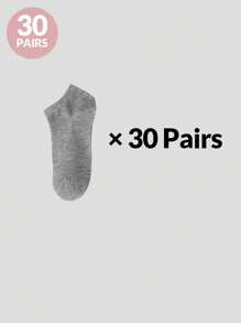 30/20/10/5/3/1 双纯色踝袜，男士袜子，柔软轻便，百搭男女通用袜子，适合健身房 2025 - 彩色 - 查看 12