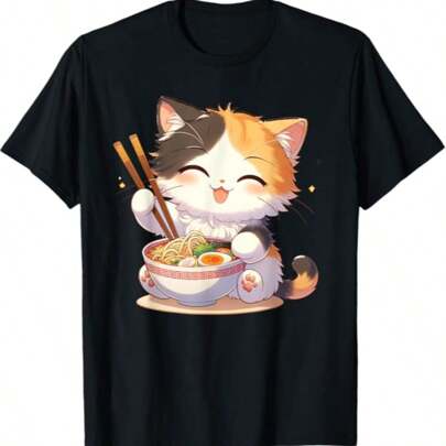 男女兼用 - 猫好きのためのデザイン メンズ レディース 半袖 かわいい猫のシルエット Tシャツ - わがままボディ 猫 ねこ 太ったねこ ぽっちゃり ねこ好き かわいい おもしろ 面白い Tシャツ - 【覗くネコ】黒猫 にゃんこ 猫好き 猫 可愛い ネコ 子猫 ネコ好き 面白い 変な 遊び心 ネタ ウケ狙い おもしろ Tシャツ -  ポケットの中の猫ポケットキャット猫好き ねこ好き ネコ好きニャー猫 猫の飼い主 心電図 おもしろ 可愛い ねこ ネコ 猫 Tシャツ - わがまま猫 ねこ ラーメン好き かわいい おもしろ マンガ Tシャツ - おもしろ 猫好き 猫 猫柄 ねこ ネコ サメ 面白い にゃん ギフト プレゼント シャーないにゃん かわいい なぐサメ Tシャツ