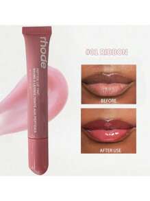 1 pieza Leoyol Lápiz labial hidratante transparente con aceite hidratante para labios