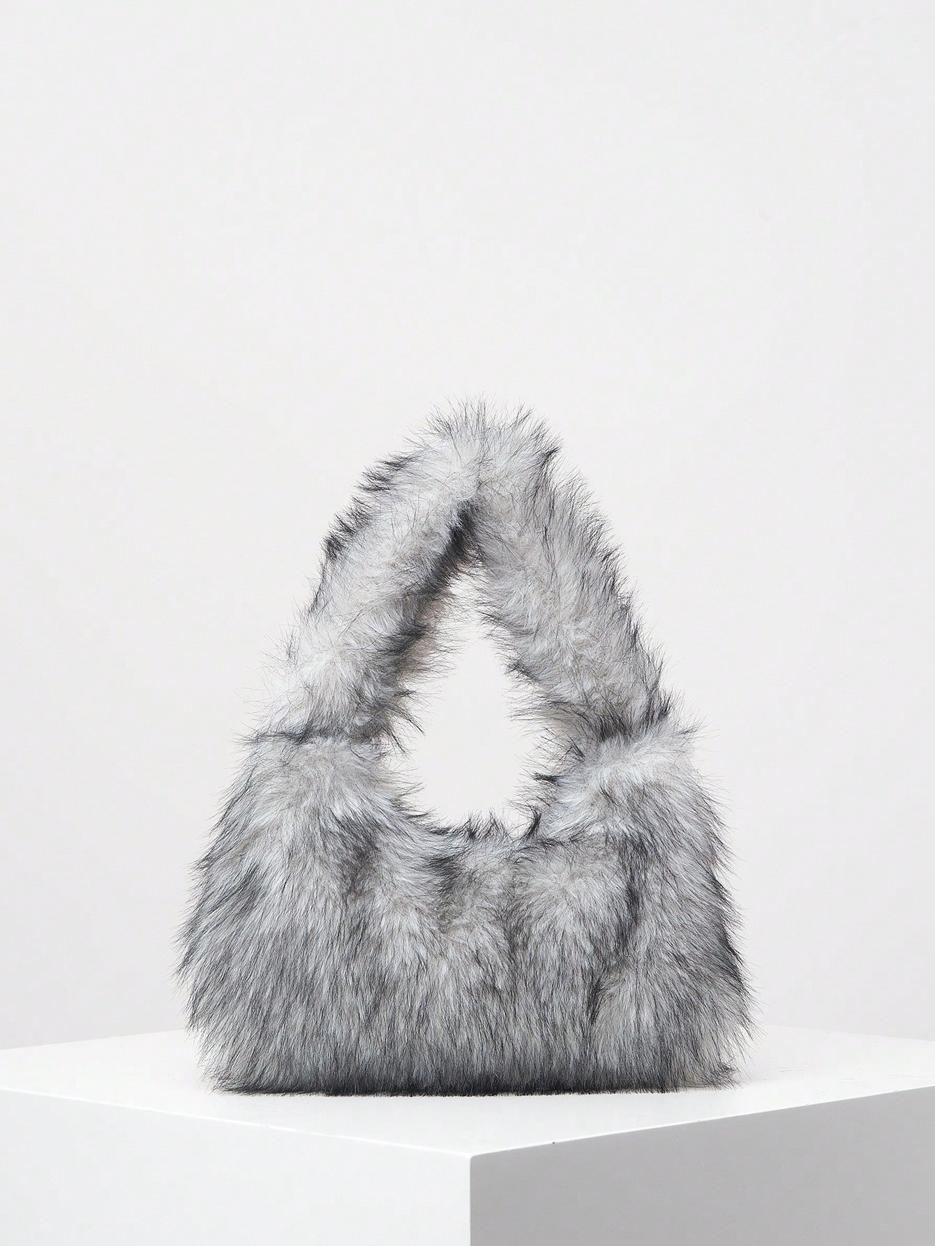 Fur shoulder bag