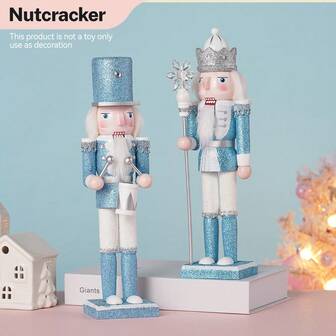 1个圣诞胡桃夹子士兵木制玩偶，欧式创意工艺品，节日礼物装饰，家居装饰，圣诞装饰，房间装饰，冬季圣诞装饰，家居圣诞礼物，圣诞装饰