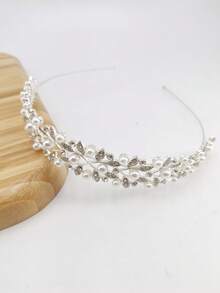 1条装优雅水晶玻璃发箍，女士适用，适合日常佩戴和派对佩戴，发箍，发圈，发饰，头饰