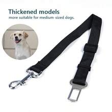 1 件宠物汽车安全带杆牵引伸缩牵引带猫狗安全带狗牵引绳狗项圈适合小型到中型犬。 - 黑色 - 查看 14