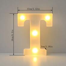 粉色 LED 字母與數字燈，亮面字母與數字發光裝飾燈，字母 A-Z、數字 0-9，仙女燈，Love，電池供電燈，最佳禮物，適用於聖誕節、房間、臥室、生日、派對、婚禮、情人節、牆面與週年慶派對 - 白色 - 查看 37