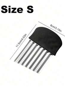 1PC Stainless Steel Potato Knife Wave Knife Wolf Teeth Knife Household Kitchen Cutting Vegetable Multifunctional Potato Chip Knife - Kitchen Must Have, Camping Cooking Tools, Kitchen Accessories Essentials, Professional Vegetable Cutter, Wavy Edge Knife, Stainless Steel Kitchen Tool, Potato Slicer For Chips, Home Cooking Gadgets, Chef Knife Alternative, Compact Camping Cutlery, Durable Kitchen Knife, Unique Blade Design, Efficient Food Prep Tool, Rustproof Cooking Utensil, Multipurpose Kitchen Knife