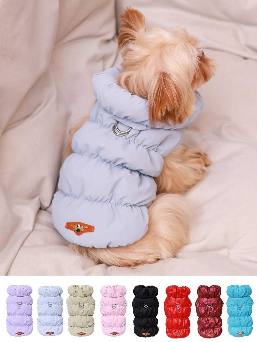3-Layer Thick Winter Pet Clothes, Easy To Wash By Hand Or Machine, With Leash Ring For Safer Outdoor Use, Available In Multiple Sizes And Colors