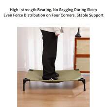 1pc Portable Foldable Washable Anti-Moisture Anti-UV Large Capacity Pet Camp Bed, Suitable For Medium/Small Cats & Dogs Outdoor Use Cat Carrier Cat Backpack Bike Trailer