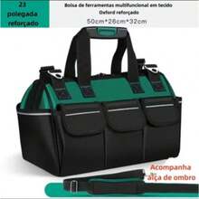 Tool Bag Strong Durable Canvas Thicken Portable Multi-Functional Maintenance - Army Green - View 8
