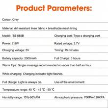 Hailicare 无线 360° 气压小腿按摩器热敷电动气囊压缩腿部按摩包裹 3 种模式 3 种加热等级足部小腿肌肉放松血液循环