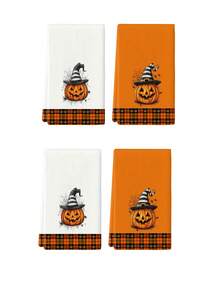2pcs/4pcs/12pcs Halloween Pumpkin Kitchen Towels, Halloween Pattern Dish Cloths, Halloween Home Decor, Halloween Kitchen Decor, Modern Style, Quick Dry, Super Absorbent Microfiber Material, Rectangular 40*60CM Digital Printing Pattern, Suitable For Autumn Kitchen Decor, Outdoor Party Decoration, Thanksgiving Gifts, Birthday Presents - Multicolor - View 10