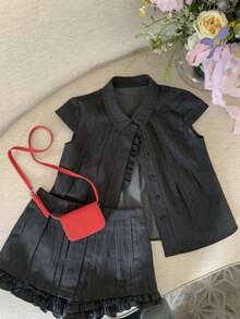 Women Two-Piece Outfits - 深灰色 - 查看 8