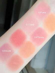 GIRLCULT Mood Blush (#04 Craving), Lightweight Silky Texture Without Powder, Easy To Blend, Sculpts Contours, Creates Atmospheric Colors, Matte Or Pearlescent Finish, Long-Lasting Pigmentation, Enhances Facial Makeup, Korean Cosmetics - #04 Khát nước - Xem 2