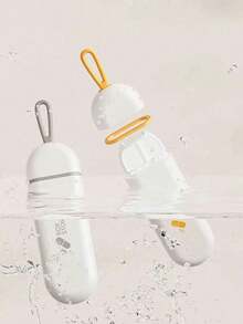 1 件 3 格药盒迷你便携式 3 餐日常药品储存容器防水防潮每周药丸整理器药物分配器适用于露营徒步钓鱼防潮登山和旅行户外活动