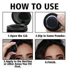 Goiple GOIPLE Root Cover Up Powder, Natural Instant Gray Coverage, Waterproof Hairline Shadow Powder, Hair Concealer Coverage Fluffy Powder, Fill In Shadow Thinning, Root Touch-Up Powder For Cover Gray Hair Root, Hairline Powder Stick, Multifunctional Dyeing Fibers For Eyebrows, Beard Line, Lace Wig Mesh & Temple, Eyebrow Powder, With Mirror, Powder Puff, Hairline Brush, Multi-Functional Makeup Brush, Makeup Tools