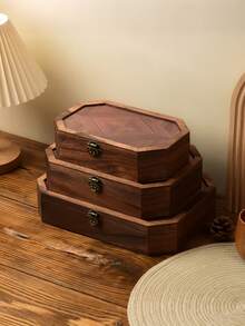 1 chiếc tủ trưng bày bằng gỗ kiểu retro có ngăn kéo dùng để đựng mỹ phẩm, trang sức, hộp đựng đồ nhỏ kiểu Bắc Âu để bàn, quà tặng cho phụ nữ, trang trí phòng. - Nhiều màu - Xem 7