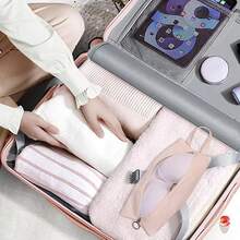 3pcs Minimalist Travel Underwear & Socks Organizer Bags - Portable, Secure Storage For Dorms And On-The-Go, Essential Small Item Pouches, Durable Chemical Fiber Material, Lightweight And Compact Design For Easy Packing, Dorm Room Organizer|Compact Organizer|Lightweight Storage, Luggage For Travel Closet Organization And Storage Clothes Organizer Bedroom