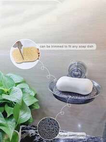 3PCS Soap Pads, Non-Slip Self Draining Soap Bar Holder Pads,Soap Savers For Bar, For Shower Bathroom Travel Kitchen Sink Hotel Cleaning Supplies, Soap Bar Saver Dish Soap Lift,Non-Slip Durable, 1PC - Multicolor - View 6