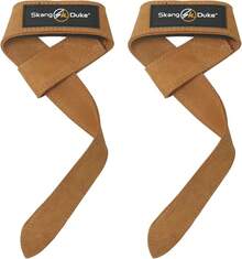 SKDK Correas de levantamiento de silicona antideslizante ,Straps Para Gym, Levantamiento de Pesas,muñequeras gym straps para gym mujer, hombres, levantamiento de pesas, culturismo, Xfit, entrenamiento de fuerza - Marrón - Ver 13