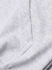 Men's Plain  Sweatshirt And Pants Set, Various Colors, No Print - Màu Xám nhạt - Xem 5