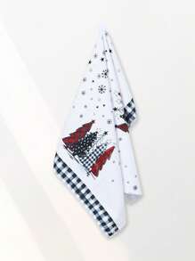 1pc/2Pcs Christmas Dish Towels,Kitchen Towels With Christmas Tree Snowflake Design,Kitchen Towel Set,Christmas Terry Cloth,Merry Christmas Decoration,Xmas Decor, Decor, Decor,Christmas Decorations For Home,Kitchen Accessories,Cleaning Supplies,Kitchen Items,Kitchen Organization