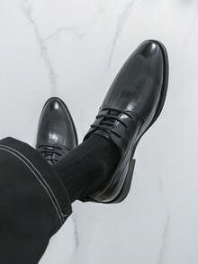 男士时尚一脚蹬乐福鞋，英伦风格商务休闲日常步行鞋，大码