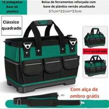 Tool Bag Strong Durable Canvas Thicken Portable Multi-Functional Maintenance - Army Green - View 4