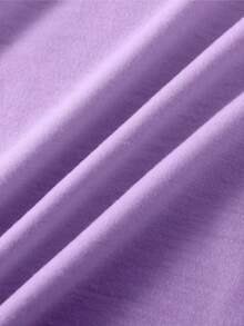 Camiseta de mujer Tres cactus impresión primavera y verano casual suelta cuello redondo manga corta - Morado - Ver 5