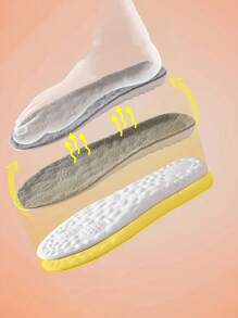 2片加厚仿4D云朵鞋垫，保暖内衬，温暖舒适，温度调节，吸湿排汗，适用于雪地靴和普通靴子，冬季送礼佳品