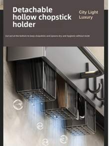 حامل سكاكين المطبخ، منظم، بدون تركيب ثقوب، حامل منشفة، حامل أدوات المطبخ