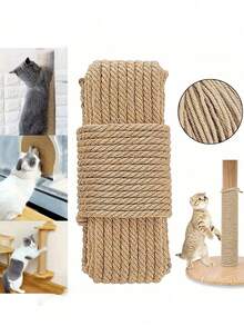 10 米天然剑麻绳，重型粗麻绳，优质黄麻绳，适用于猫抓板、树、花园、装订、工艺品包装材料、家居装饰