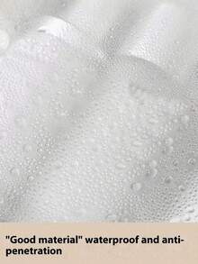 1个个性化字母化妆包,大容量便携收纳袋,适用于浴室、淋浴和旅行 - 防水、多功能、便携式沙滩旅行洗漱包,时尚字母图案,送给少女和女性的礼物,透明收纳袋,适合旅行和返校季 - 透明款-白色 - 查看 6