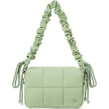 Crossbody Bags For Women Cross Body Purse With Guitar Strap Lightweight Puffer Shoulder Bag For Travel - 水綠色 - 查看 1