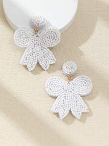 WinLeaf 1 Pair Handmade Beaded Butterfly Earrings, Gift For Valentine's Day And Christmas