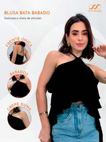 Women T-Shirts - 黑色 - 查看 4