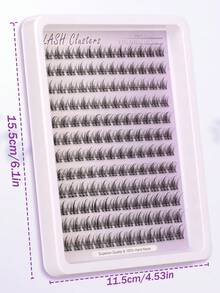 Himirell 144 件 C 卷漫画睫毛簇，10-12 毫米混合，仙女睫毛簇，纤细自然睫毛，柔软舒适 DIY 簇单根假睫毛，易于佩戴，可重复使用，适合日常化妆睫毛簇，睫毛簇，单根睫毛，睫毛，假睫毛 - C - 查看 7