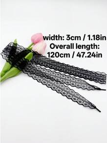 1/3/5 Pairs INS Style Niche Brand Lace Bow Shoelaces, 80/120cm, Suitable For Casual Sports Shoes, As Accessories For Women/Men Sports Shoes, Casual Shoes, White Shoes, Basketball Shoes, Training Shoes, Running Shoes, Summer