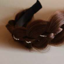 1pc Fashion Crystal-Like Headband, Versatile Hair Accessory - Hair Clip, Bohemian Style Decor For Tidy Hair, Hair Band, Makeup, Hair Hoop, Hair Accessories