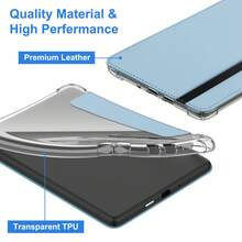 Capa Compatível com Kindle 6" 2022/2024/Kindle Paperwhite 6.8" 2021/Kindle Paperwhite 7" 2024 Lançado, Couro PU Premium + Capa Traseira de TPU Macio Transparente com Função Dormir/Despertar Automática para Kindle 2024/2022 11th Geração.