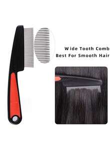 2pcs Fine Tooth Comb For Adults, Helps Remove Lice And Dandruff