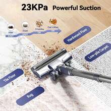 INSE Corded Vacuum Cleaner, Stick Vacuum Cleaner, 600W 23KPa Powerful Sunction, LED Headlights, 6 In 1 Powerful Lightweight Handheld Vacuum For Hard Floor Carpet Pet Hair Home - Xem 3