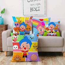 20251pc Pillow Covers Cartoon Anime P-Plims Plim Sofa Decorative Home Double-Sided Printing Short Plush Cute Cushion Cover