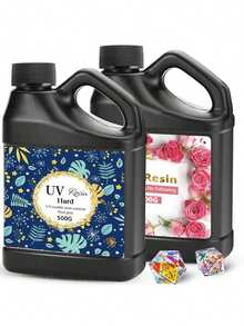 500g/1000g升级环氧树脂透明UV胶，树脂铸造，UV快速固化，DIY珠宝和工艺品制作
