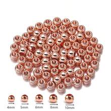 100pcs/Pack CCB Material 4/5/6/8/10mm Large Hole Beads, Bracelet Necklace Phone Chain Making Spacer Beads, DIY Jewelry Craft Loose Beads - CCB Large Hole Beads - View 12